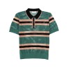 PERFORATED "MERCY STRIPE" POLO SHIRT