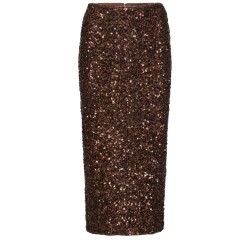 MIDI SKIRT WITH SEQUINS