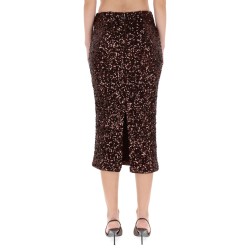 MIDI SKIRT WITH SEQUINS