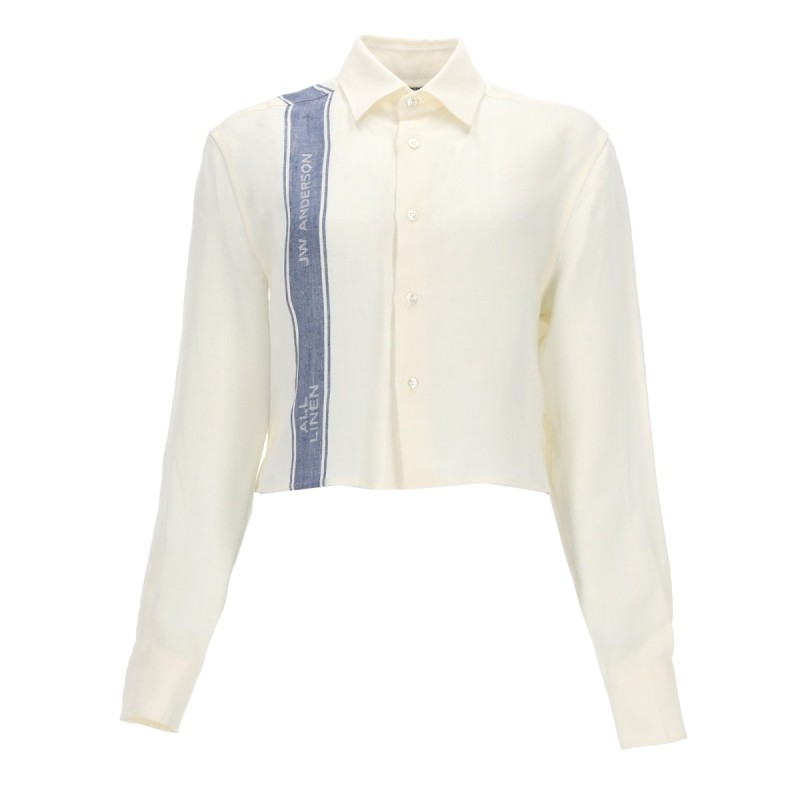 LINEN SHIRT WITH LOGO