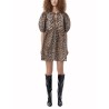 LEOPARD PRINT MINI DRESS