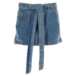 DENIM SKIRT WITH BELT