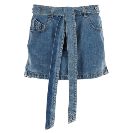DENIM SKIRT WITH BELT