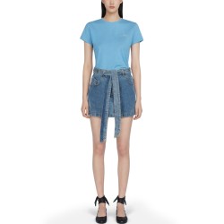 DENIM SKIRT WITH BELT