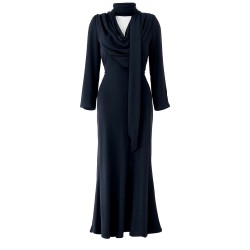 LONG DRAPED DRESS