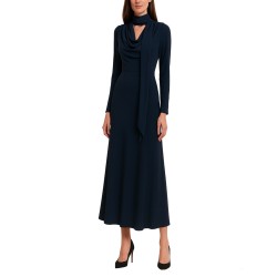 LONG DRAPED DRESS