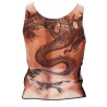 "SAFE SEX TATOO" PRINT TOP