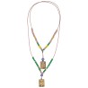 NECKLACE WITH LOGO PLAQUES