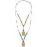 NECKLACE WITH LOGO PLAQUES
