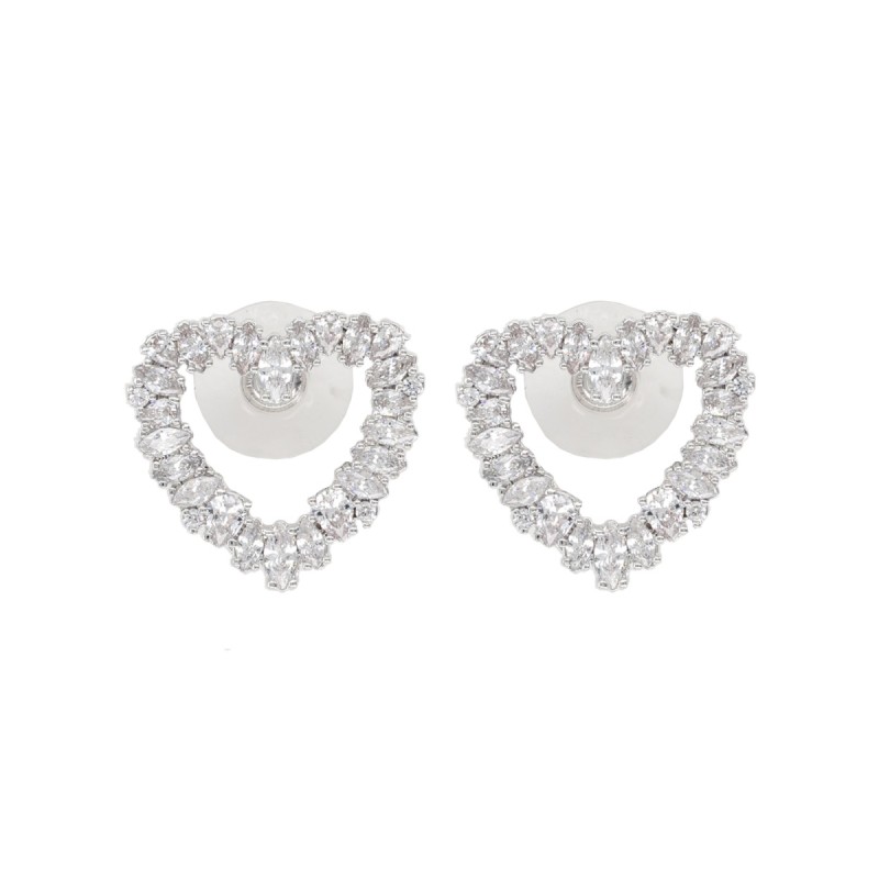 "CRYSTAL HEART" EARRINGS