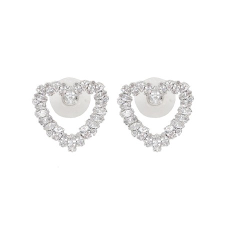 "CRYSTAL HEART" EARRINGS