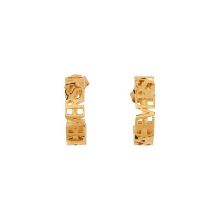LOGO HOOP EARRINGS