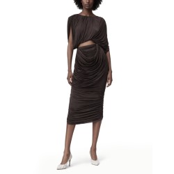CUPRO MIDI SKIRT