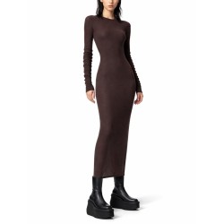 LONG-SLEEVED MIDI DRESS