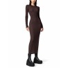 LONG-SLEEVED MIDI DRESS