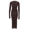 LONG-SLEEVED MIDI DRESS