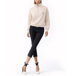 GROSGRAIN SWEATSHIRT WITH TURTLENECK