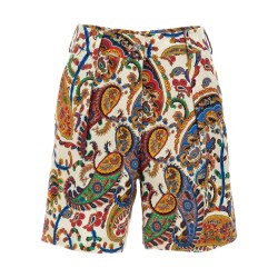 FLORAL PAISLEY PRINT SHORTS