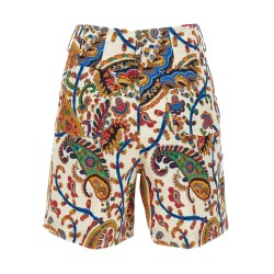 FLORAL PAISLEY PRINT SHORTS