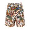 FLORAL PAISLEY PRINT SHORTS
