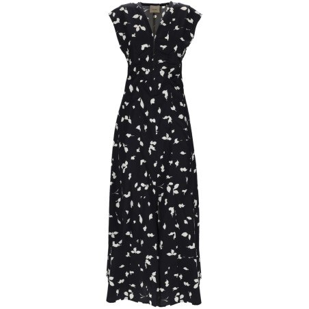 V-NECK LONG DRESS