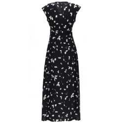 V-NECK LONG DRESS
