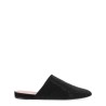 LEATHER SLIPPER WITH RHINESTONES