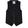 GILET IN LINO CON BOTTONI