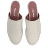 LEATHER SLIPPER WITH RHINESTONES