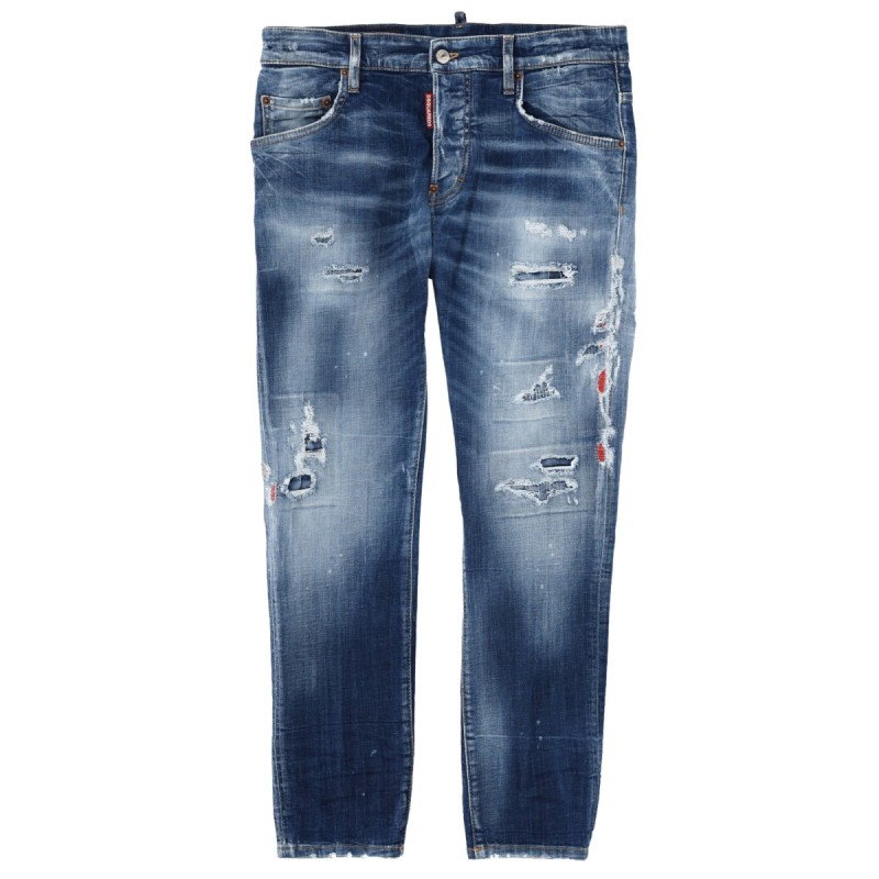JEANS "SKATER" EFFETTO "DESTROY"