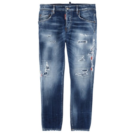 JEANS "SKATER" EFFETTO "DESTROY"