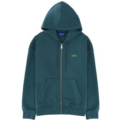 ZIPPERED SWEATSHIRT WITH LOGO