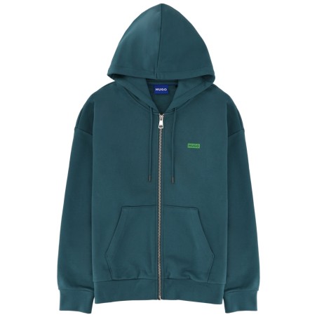 ZIPPERED SWEATSHIRT WITH LOGO