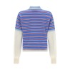 "LAYERED STRIPE RUGBY" POLO SHIRT