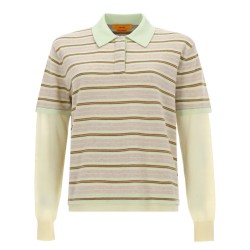 "LAYERED STRIPE RUGBY" POLO SHIRT