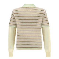 "LAYERED STRIPE RUGBY" POLO SHIRT