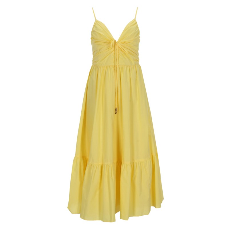 V-NECK MIDI DRESS