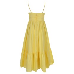 V-NECK MIDI DRESS