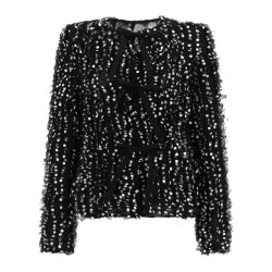 POLKA DOT EMBROIDERED JACKET