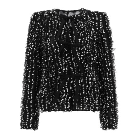 POLKA DOT EMBROIDERED JACKET