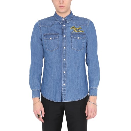 SHIRT WITH EMBROIDERED LOGO
