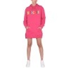 DRESS WITH MULTICOLOR FLOCKED LOGO