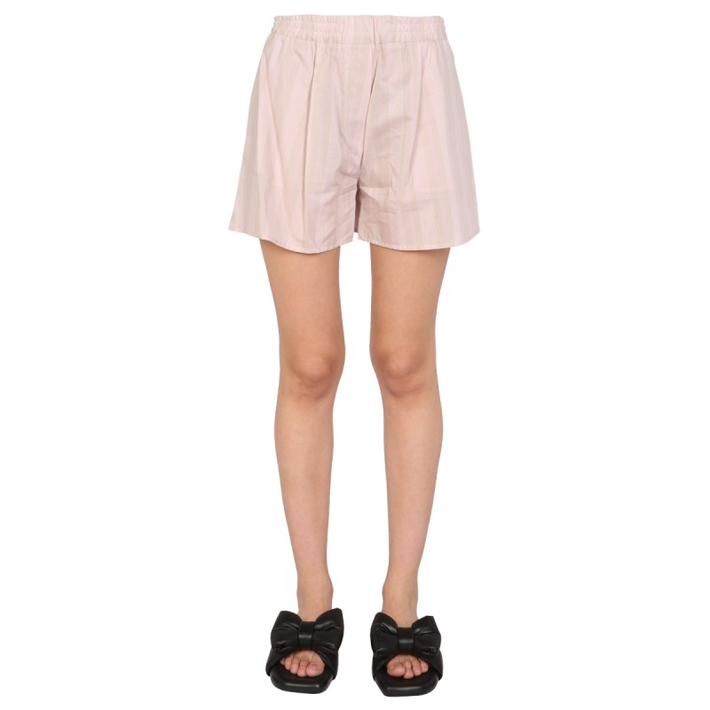 STRIPED PATTERN SHORTS