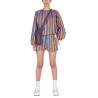 STRIPED PATTERN SHORTS