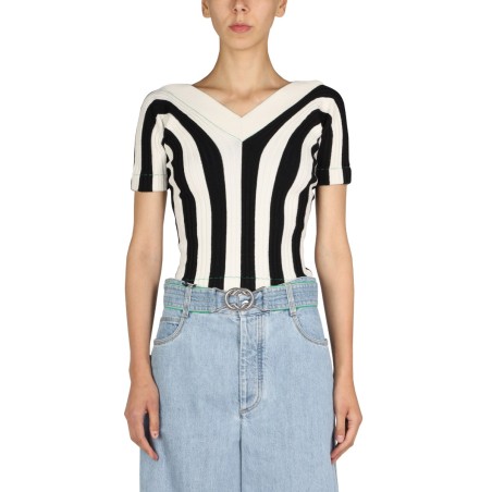STRIPED PATTERN TOP