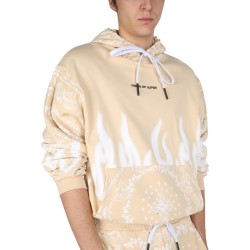 SWEATSHIRT WITH PAISLEY PATTERN