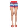 STRIPED PATTERN SHORTS