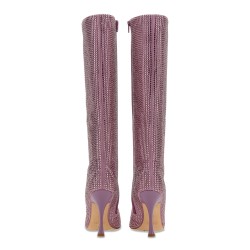 HIGH BOOT WITH RHINESTONES