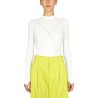 CONTRASTING SEAMS SWEATER