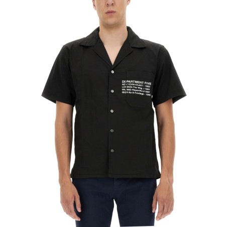 HAWAIIAN SHIRT WITH LOGO PRINT